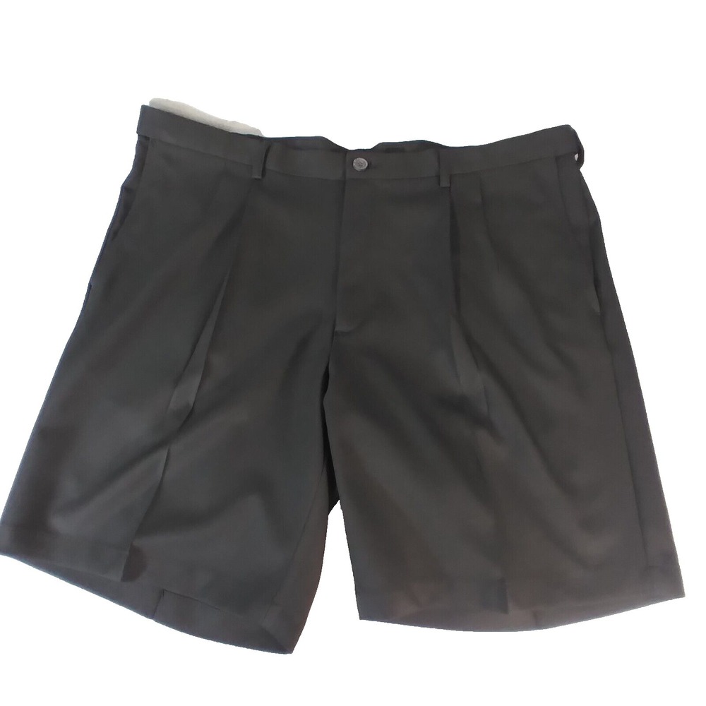 Haggar Cool 18 Pro golf shorts mens‎ 42x9 black Dri-Fit comfort waist tretch